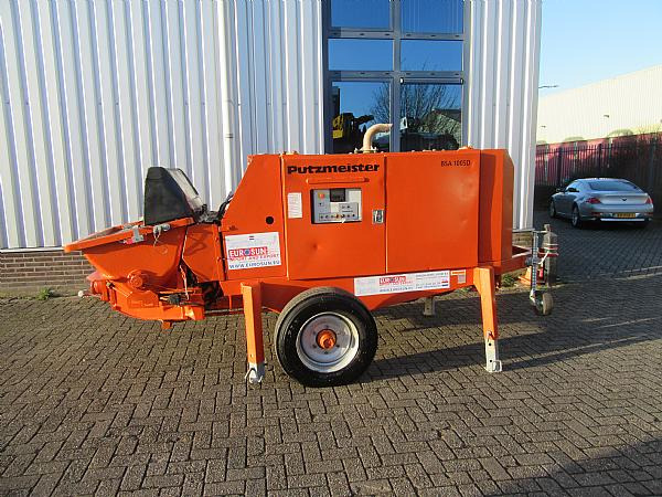 2014 PUTZMEISTER BSA 1005 DC concrete pump - Stacionarus betono siurblys: foto 1 2014 PUTZMEISTER BSA 1005 DC concrete pump - Stacionarus betono siurblys: foto 1