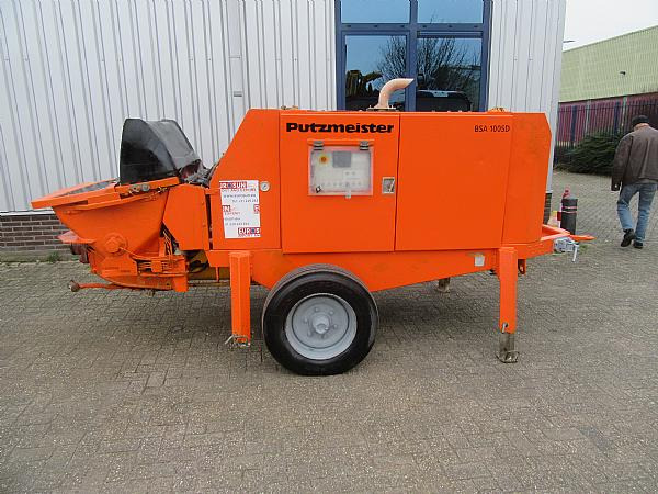 2014 PUTZMEISTER BSA1005 DC trailer mounted. - Stacionarus betono siurblys: foto 2 2014 PUTZMEISTER BSA1005 DC trailer mounted. - Stacionarus betono siurblys: foto 2