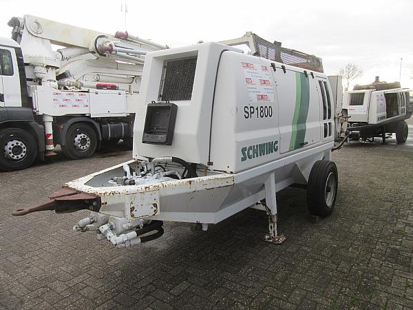 2014 SCHWING SP1800 D 129KW trailer pump - Stacionarus betono siurblys: foto 2 2014 SCHWING SP1800 D 129KW trailer pump - Stacionarus betono siurblys: foto 2