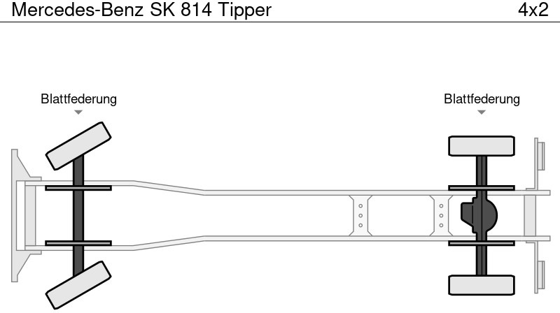 Savivartis sunkvežimis Mercedes-Benz SK 814 Tipper: foto 19 Savivartis sunkvežimis Mercedes-Benz SK 814 Tipper: foto 19