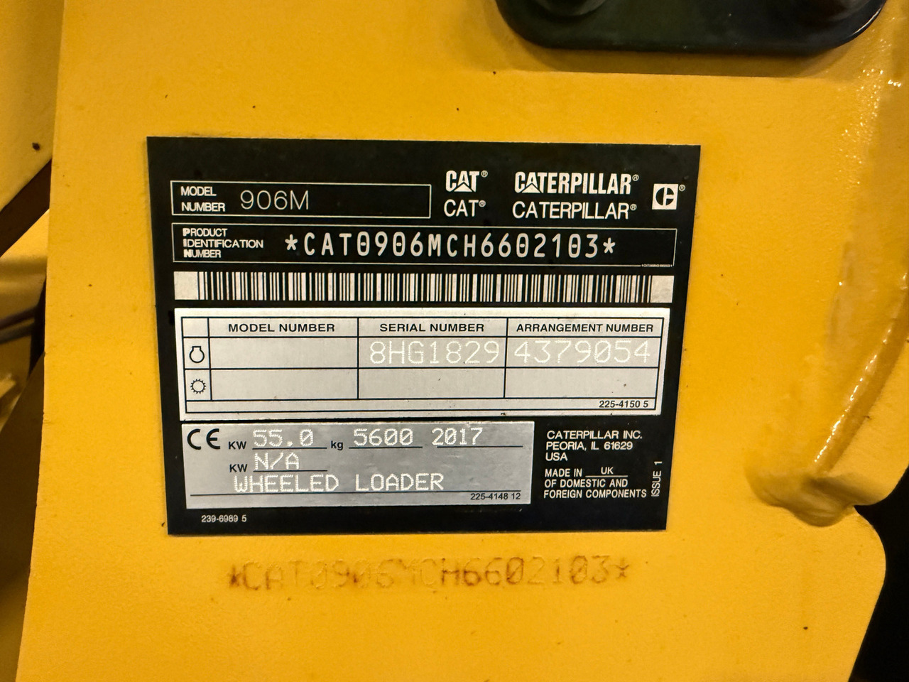 Ratinis krautuvas Cat 906M High Flow, 40 km/t med skuff og plog # TIL LEIE#: foto 11