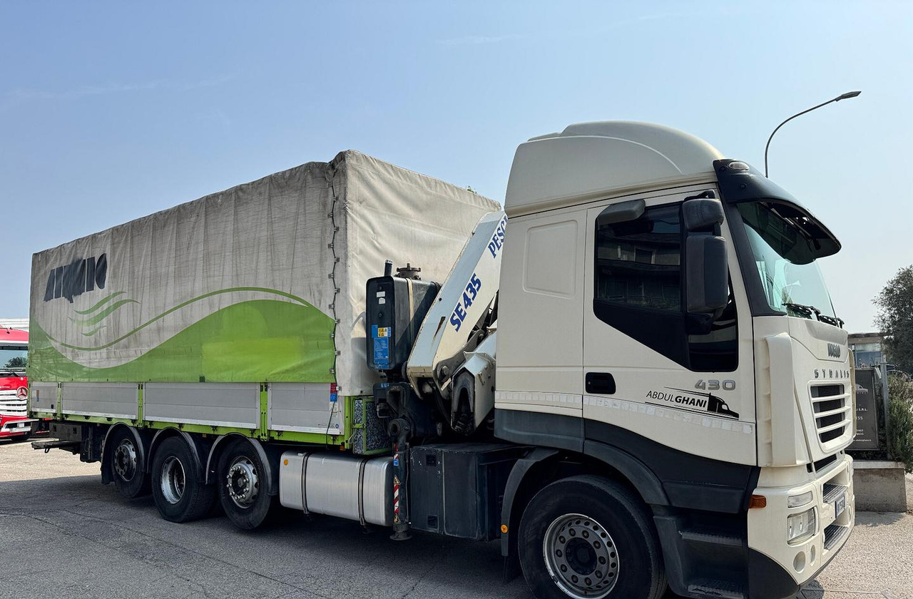 IVECO 430 - 4 ASSI STRADALE CON GRU - Tentinis sunkvežimis: foto 3 IVECO 430 - 4 ASSI STRADALE CON GRU - Tentinis sunkvežimis: foto 3