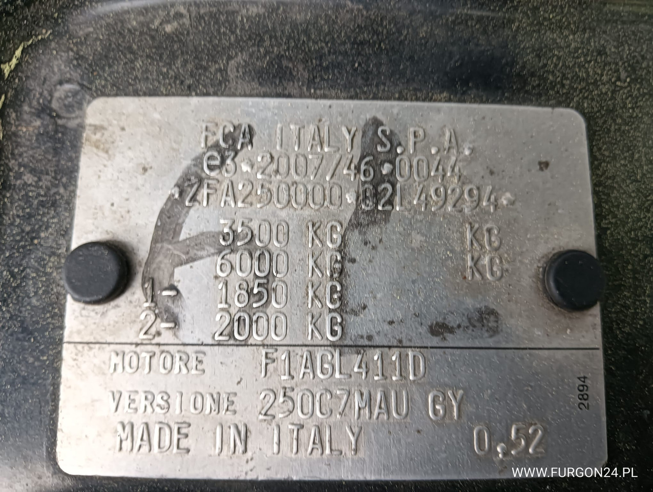 Furgonas su krovinių dėže FIAT DUCATO KONTENER WINDA NR 732: foto 14