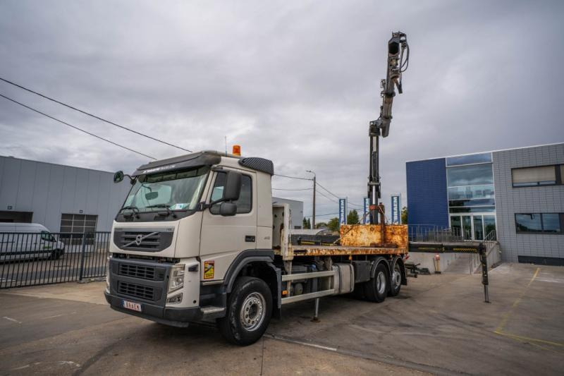 Volvo FM 410 DXI -6X2+HIAB 24 T/m/2x - Platforminis/ Bortinis sunkvežimis, Sunkvežimis su kranu: foto 1 Volvo FM 410 DXI -6X2+HIAB 24 T/m/2x - Platforminis/ Bortinis sunkvežimis, Sunkvežimis su kranu: foto 1