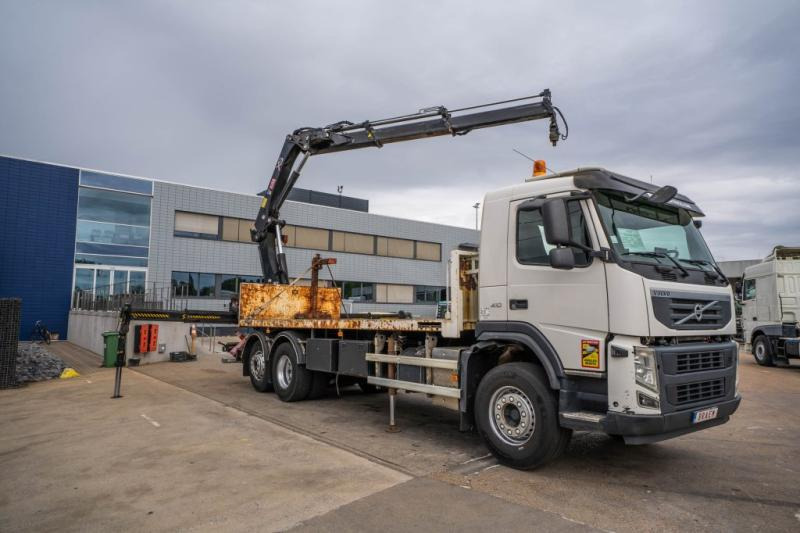 Volvo FM 410 DXI -6X2+HIAB 24 T/m/2x - Platforminis/ Bortinis sunkvežimis, Sunkvežimis su kranu: foto 2 Volvo FM 410 DXI -6X2+HIAB 24 T/m/2x - Platforminis/ Bortinis sunkvežimis, Sunkvežimis su kranu: foto 2
