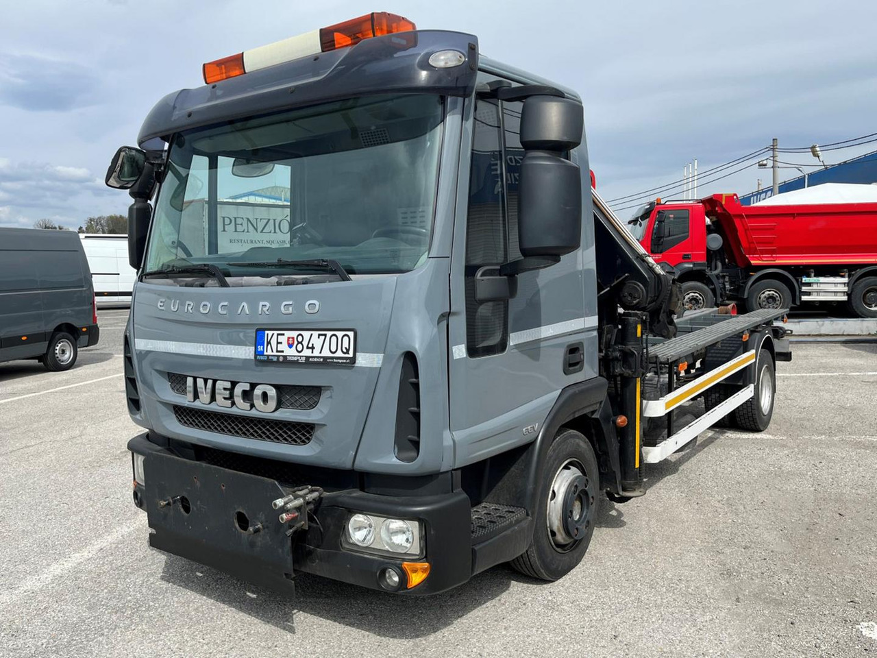 Iveco EuroCargo, 80E18, Hákový nosič kontajnerov - Hook-lift sunkvežimis, Sunkvežimis su kranu: foto 3 Iveco EuroCargo, 80E18, Hákový nosič kontajnerov - Hook-lift sunkvežimis, Sunkvežimis su kranu: foto 3
