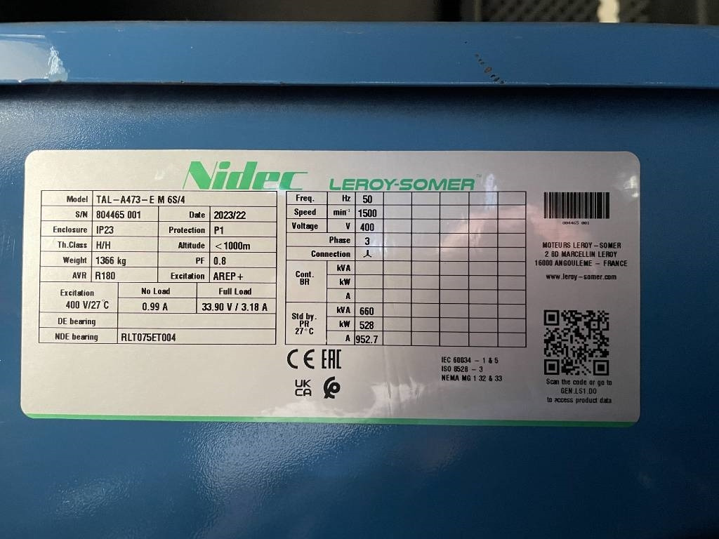 Elektrinis generatorius Baudouin 6M33G660/5 - 650 kVA Surplus genset - DPX-19879: foto 21 Elektrinis generatorius Baudouin 6M33G660/5 - 650 kVA Surplus genset - DPX-19879: foto 21