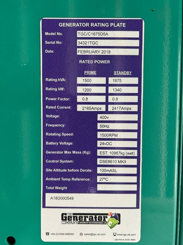 Cummins C1675D5A - 1.675 kVA Generator - DPX-12626 - Elektrinis generatorius: foto 5 Cummins C1675D5A - 1.675 kVA Generator - DPX-12626 - Elektrinis generatorius: foto 5