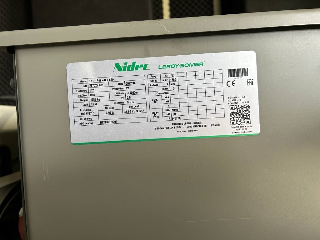 Nauja Elektrinis generatorius Doosan DP222CC - 1000 kVA Generator - DPX-19859: foto 17