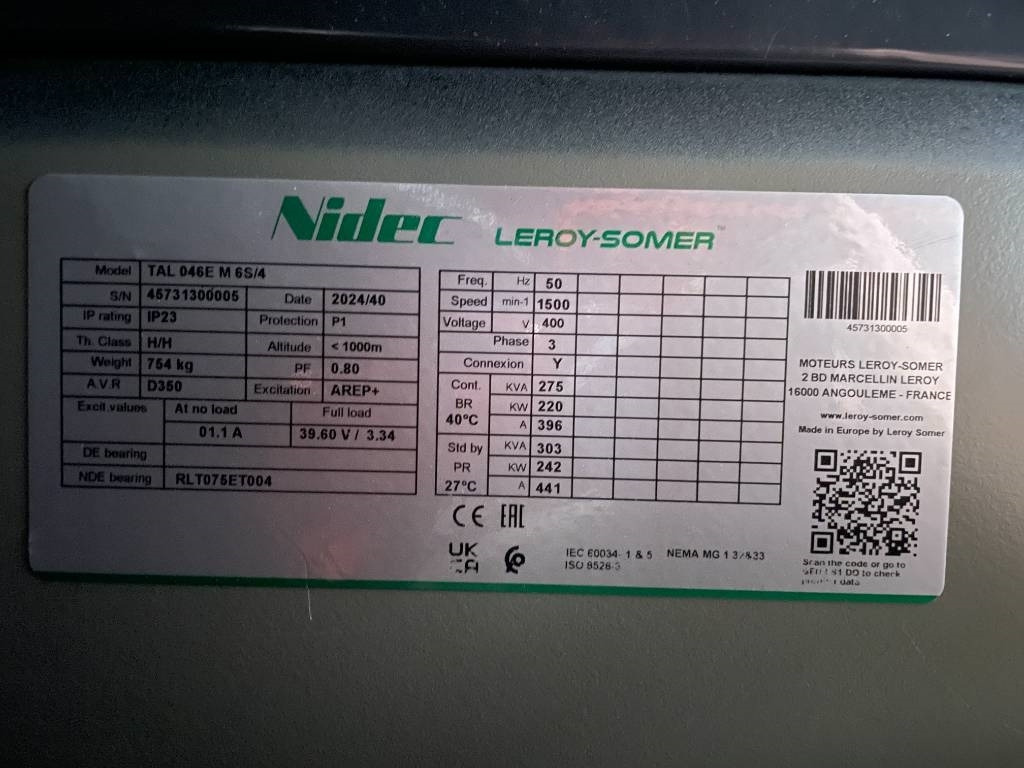 Scania DC09 - 300 kVA Generator - DPX-17947 - Elektrinis generatorius: foto 3 Scania DC09 - 300 kVA Generator - DPX-17947 - Elektrinis generatorius: foto 3