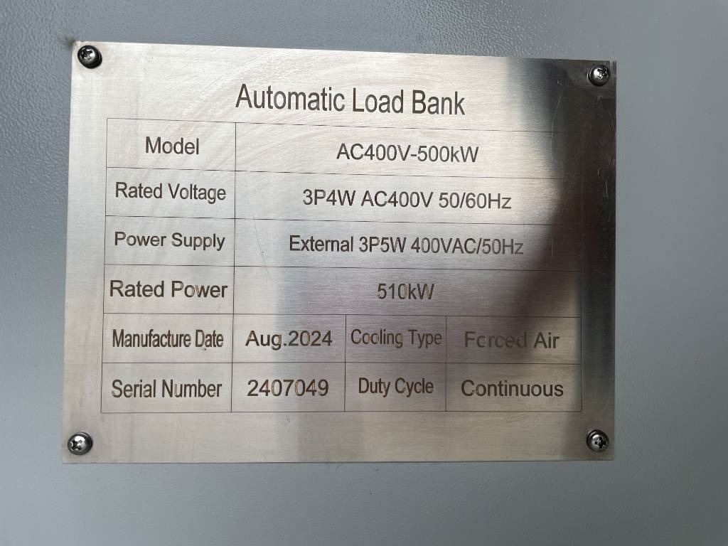 DPX Power Loadbank 500 kW - DPX-30022  lizingą DPX Power Loadbank 500 kW - DPX-30022: foto 7