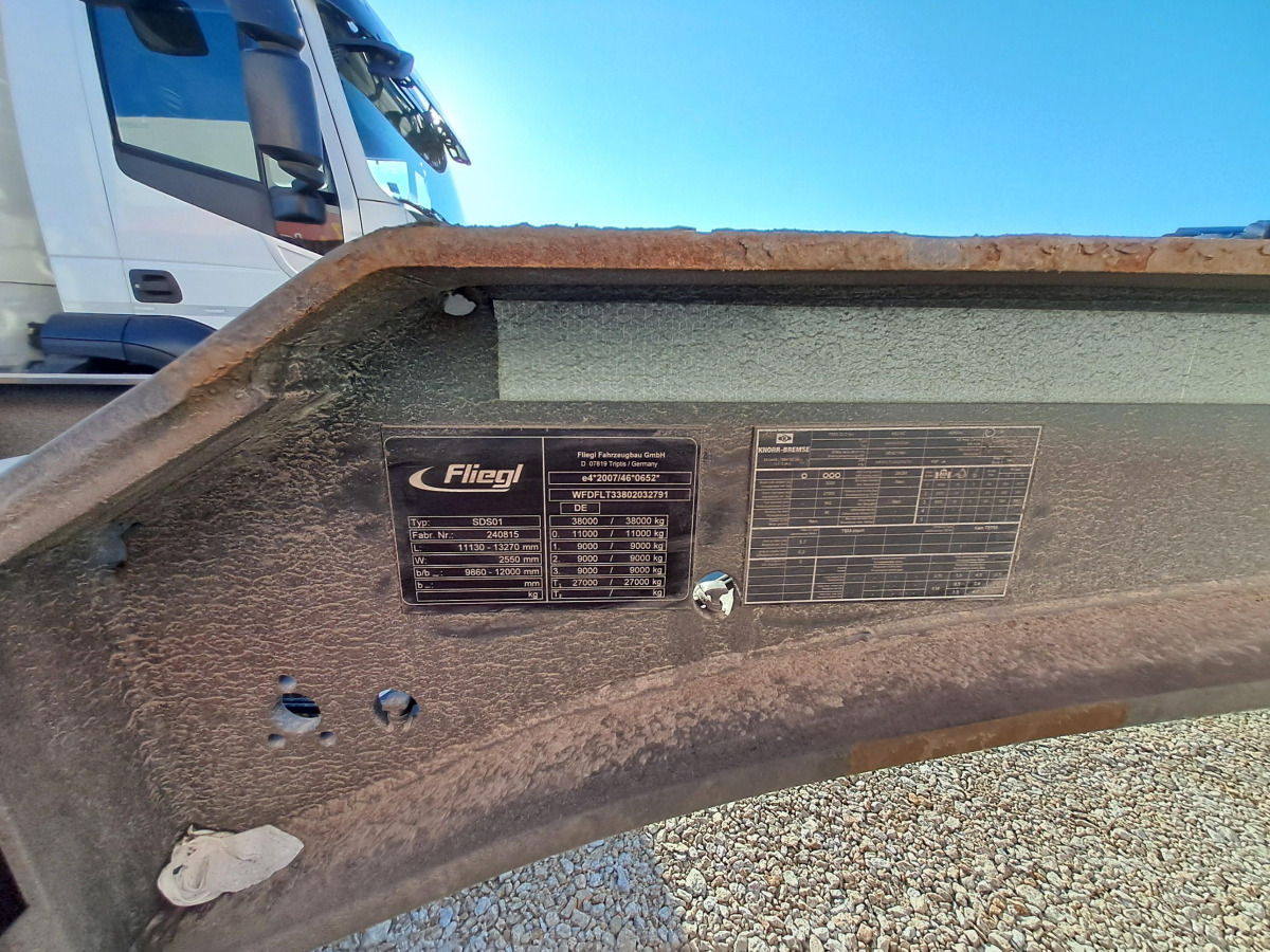Konteineris-vežimus/ Sukeisti kūną priekaba FLIEGL SDS 380 POD KONTENERY: foto 7