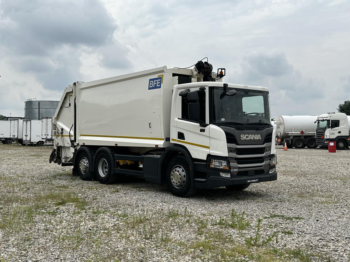 SCANIA P 320 WYWÓZ ŚMIECI - Šiukšliavežis: foto 1 SCANIA P 320 WYWÓZ ŚMIECI - Šiukšliavežis: foto 1
