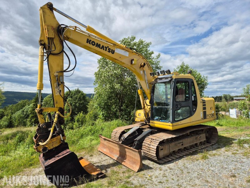 1998 Komatsu PC130, beltegraver m. Engcon tiltrotator - Ekskavatorius: foto 1 1998 Komatsu PC130, beltegraver m. Engcon tiltrotator - Ekskavatorius: foto 1