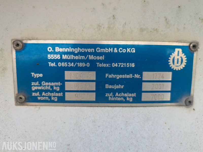 2001 O.Benninghoven MEA 42 Asfaltfilter - Statybinė įranga: foto 5 2001 O.Benninghoven MEA 42 Asfaltfilter - Statybinė įranga: foto 5