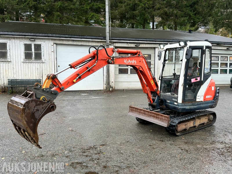 2007 Kubota KX61-3 Minigraver m/graveskuffe/anti-theft system, 4356 timer - Mini ekskavatorius: foto 1 2007 Kubota KX61-3 Minigraver m/graveskuffe/anti-theft system, 4356 timer - Mini ekskavatorius: foto 1