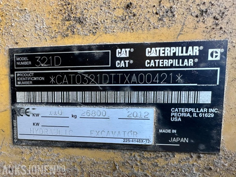 2012 CAT 321DLCR GRAVEMASKIN MED ROTORTILT- 11356 TIMER - NYLIG SERTIFISERT MARS 2025 - Ekskavatorius: foto 5 2012 CAT 321DLCR GRAVEMASKIN MED ROTORTILT- 11356 TIMER - NYLIG SERTIFISERT MARS 2025 - Ekskavatorius: foto 5