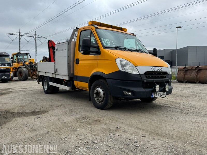 2013 Iveco Daily Planbil m/palfinger kran. - Platforminis/ Bortinis sunkvežimis: foto 2 2013 Iveco Daily Planbil m/palfinger kran. - Platforminis/ Bortinis sunkvežimis: foto 2