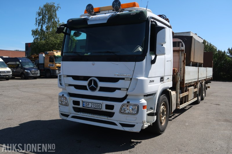2013 Mercedes-Benz ACTROS 2536 med Palfinger PK165502 kran og baklift - Sunkvežimis su kranu: foto 1 2013 Mercedes-Benz ACTROS 2536 med Palfinger PK165502 kran og baklift - Sunkvežimis su kranu: foto 1