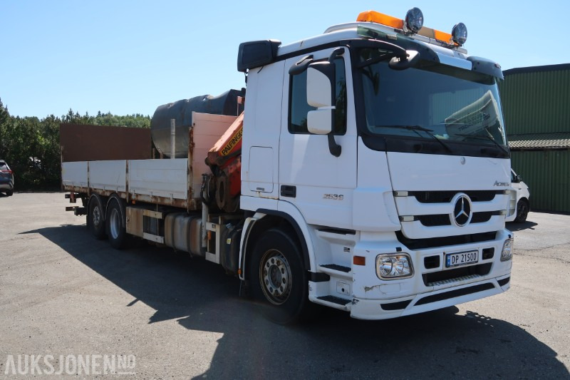2013 Mercedes-Benz ACTROS 2536 med Palfinger PK165502 kran og baklift - Sunkvežimis su kranu: foto 3 2013 Mercedes-Benz ACTROS 2536 med Palfinger PK165502 kran og baklift - Sunkvežimis su kranu: foto 3
