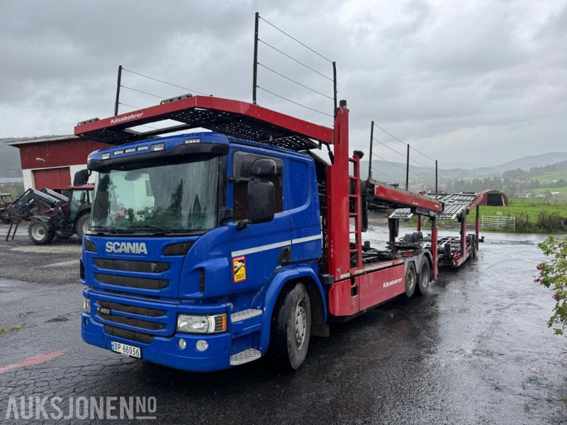 2015 Scania P 450 biltransport med henger / EU-godkjent - Autovežis sunkvežimis: foto 1 2015 Scania P 450 biltransport med henger / EU-godkjent - Autovežis sunkvežimis: foto 1