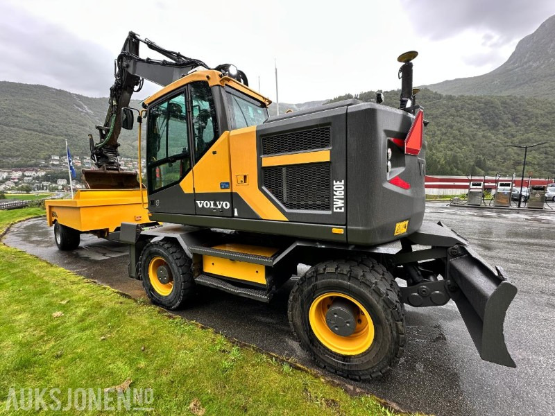 2015 Volvo EW160E Hjulgraver (7416 timer) m/ Foss-Eik tilhenger, Steelwrist tiltrotator og Gjerstad utstyr - Ekskavatorius: foto 3 2015 Volvo EW160E Hjulgraver (7416 timer) m/ Foss-Eik tilhenger, Steelwrist tiltrotator og Gjerstad utstyr - Ekskavatorius: foto 3