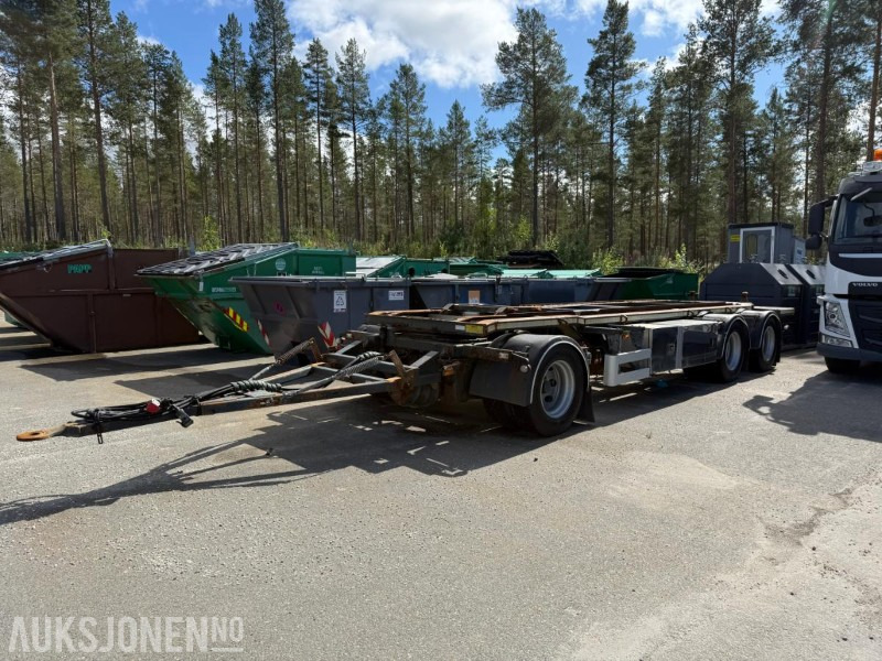 2016 Nor Slep SL-28KT 3-akslet slephenger med krokramme - Konteineris-vežimus/ Sukeisti kūną priekaba: foto 1 2016 Nor Slep SL-28KT 3-akslet slephenger med krokramme - Konteineris-vežimus/ Sukeisti kūną priekaba: foto 1