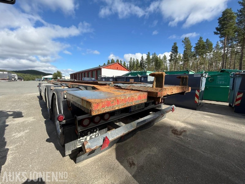 2016 Nor Slep SL-28KT 3-akslet slephenger med krokramme - Konteineris-vežimus/ Sukeisti kūną priekaba: foto 4 2016 Nor Slep SL-28KT 3-akslet slephenger med krokramme - Konteineris-vežimus/ Sukeisti kūną priekaba: foto 4