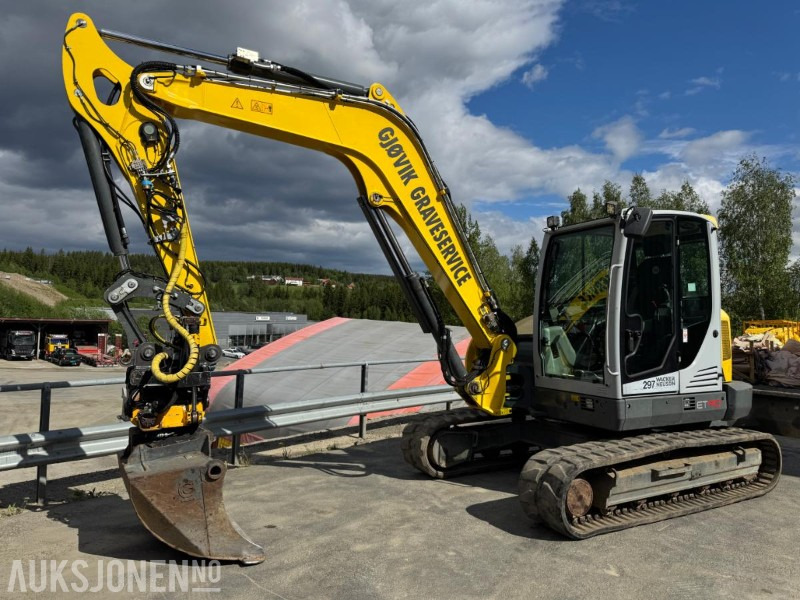 2016 Wacker Neuson ET 90 GRAVEMASKIN MED ROTOTILT, SENTRALSMØRING OG 3 SKUFFER - Ekskavatorius: foto 1 2016 Wacker Neuson ET 90 GRAVEMASKIN MED ROTOTILT, SENTRALSMØRING OG 3 SKUFFER - Ekskavatorius: foto 1