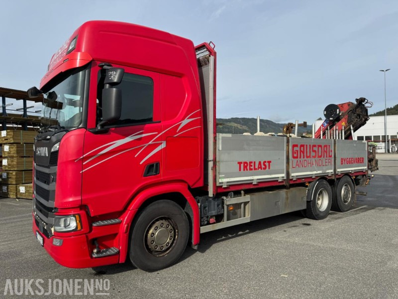 2017 Scania R500 planbil med HMF kran - Sunkvežimis su kranu: foto 1 2017 Scania R500 planbil med HMF kran - Sunkvežimis su kranu: foto 1