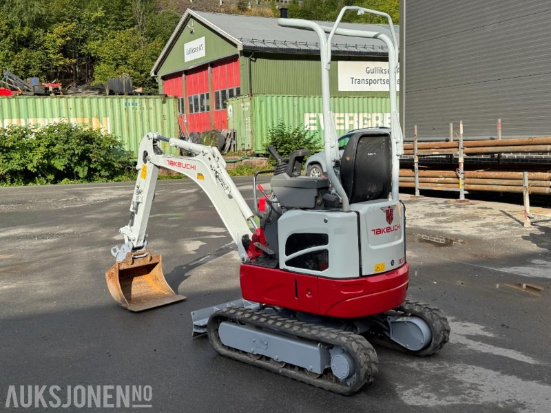 2017 Takeuchi TB210R minigraver med graveskuffe - Mini ekskavatorius: foto 3 2017 Takeuchi TB210R minigraver med graveskuffe - Mini ekskavatorius: foto 3