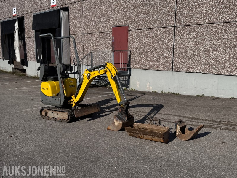 2017 Wacker Neuson 803 Minigraver 1 Tonn med 3 skuffer - Ekskavatorius: foto 1 2017 Wacker Neuson 803 Minigraver 1 Tonn med 3 skuffer - Ekskavatorius: foto 1