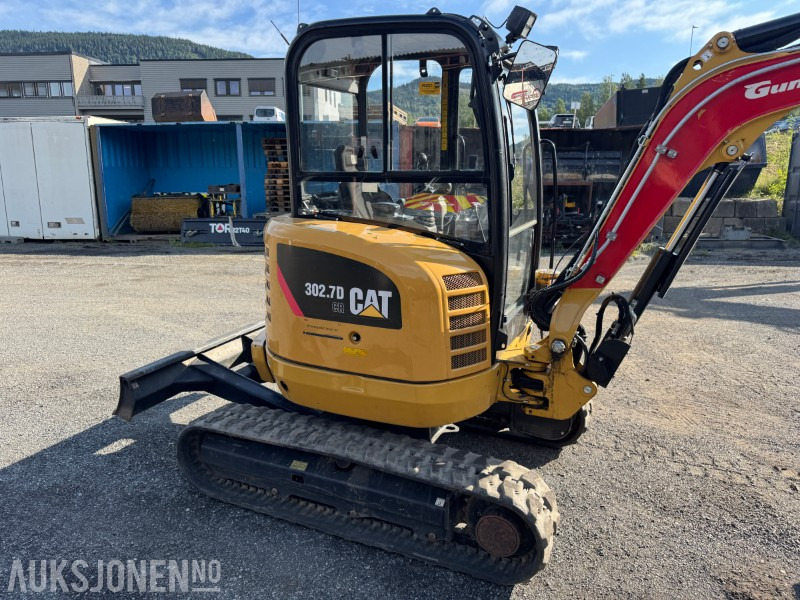 2018 Cat 302.7 DCR minigraver med 2 skuffer og rototilt. - Mini ekskavatorius: foto 5 2018 Cat 302.7 DCR minigraver med 2 skuffer og rototilt. - Mini ekskavatorius: foto 5