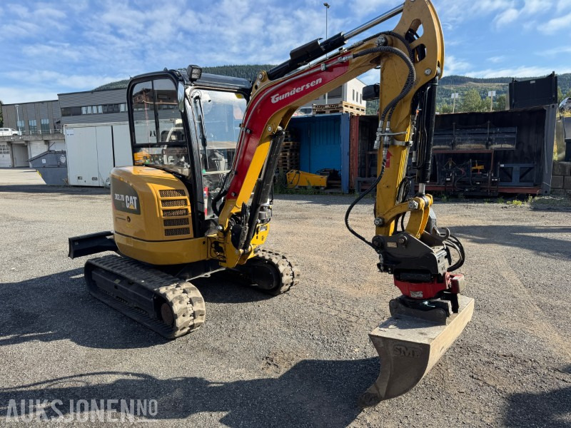 2018 Cat 302.7 DCR minigraver med 2 skuffer og rototilt. - Mini ekskavatorius: foto 3 2018 Cat 302.7 DCR minigraver med 2 skuffer og rototilt. - Mini ekskavatorius: foto 3