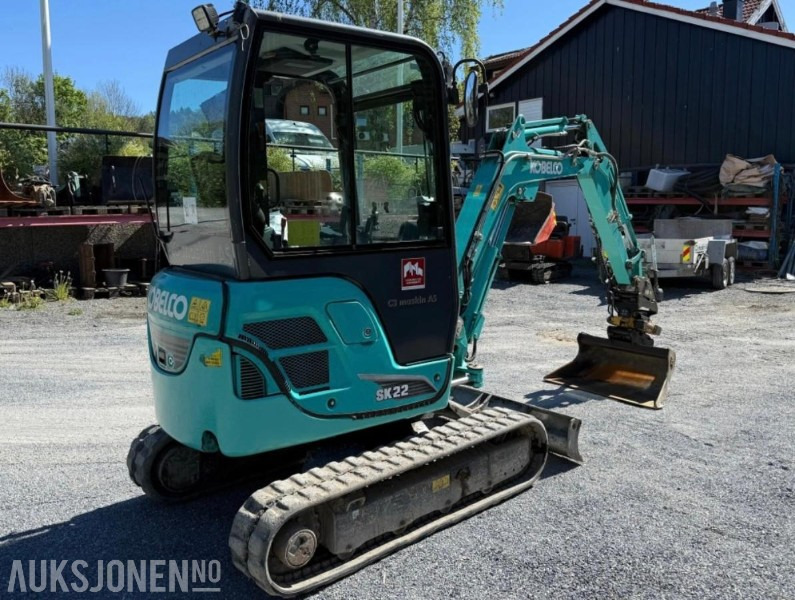 2018 Kobelco sk22 Minigraver med rotortilt - Mini ekskavatorius: foto 4 2018 Kobelco sk22 Minigraver med rotortilt - Mini ekskavatorius: foto 4