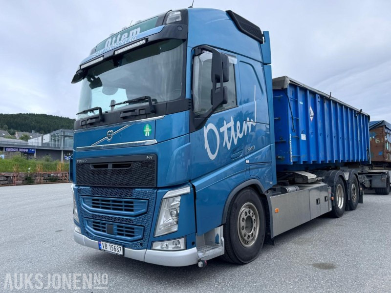 2019 Volvo FH 540 - Krokbil - Fjernstyrt Palfinger krokløftpåbygg med knekk på tårn - Nylig EU godkjent - Hook-lift sunkvežimis: foto 1 2019 Volvo FH 540 - Krokbil - Fjernstyrt Palfinger krokløftpåbygg med knekk på tårn - Nylig EU godkjent - Hook-lift sunkvežimis: foto 1