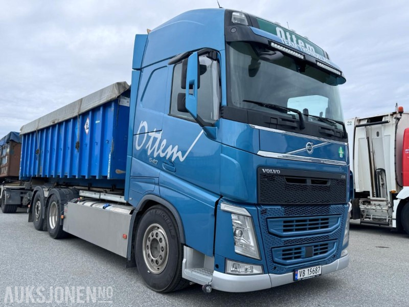 2019 Volvo FH 540 - Krokbil - Fjernstyrt Palfinger krokløftpåbygg med knekk på tårn - Nylig EU godkjent - Hook-lift sunkvežimis: foto 3 2019 Volvo FH 540 - Krokbil - Fjernstyrt Palfinger krokløftpåbygg med knekk på tårn - Nylig EU godkjent - Hook-lift sunkvežimis: foto 3