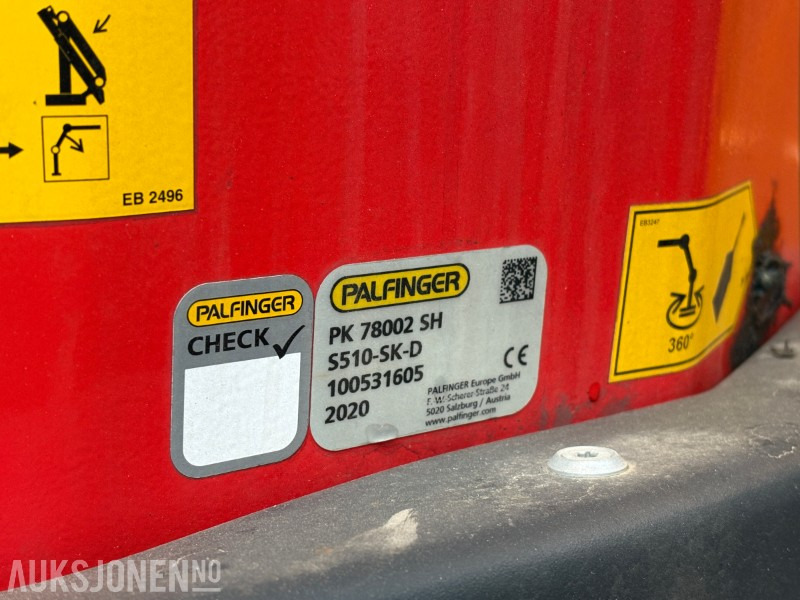 2020 Volvo FH540 Euro6T 8X2 kranbil - Palfinger PK 78002 SH - 54 824 km - Sunkvežimis su kranu: foto 5 2020 Volvo FH540 Euro6T 8X2 kranbil - Palfinger PK 78002 SH - 54 824 km - Sunkvežimis su kranu: foto 5