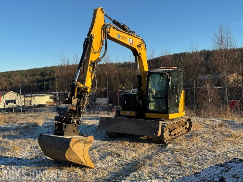 2022 Cat 308CR gravemaskin med gummipads / OilQuick / Engcon tiltrotator / 3 stk skuffer / 1334 timer - Ekskavatorius: foto 1 2022 Cat 308CR gravemaskin med gummipads / OilQuick / Engcon tiltrotator / 3 stk skuffer / 1334 timer - Ekskavatorius: foto 1
