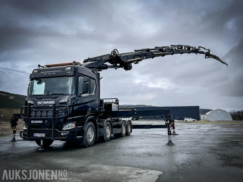 2025 Scania R770 - 8x4 - Trekkvogn med Fassi 115 Tonnmeter kran med L616 Jib og V20 Vinsj - Model F1150RA.2.28 XHE-Dynamic - Kun 11.000 km - Sunkvežimis su kranu: foto 1 2025 Scania R770 - 8x4 - Trekkvogn med Fassi 115 Tonnmeter kran med L616 Jib og V20 Vinsj - Model F1150RA.2.28 XHE-Dynamic - Kun 11.000 km - Sunkvežimis su kranu: foto 1