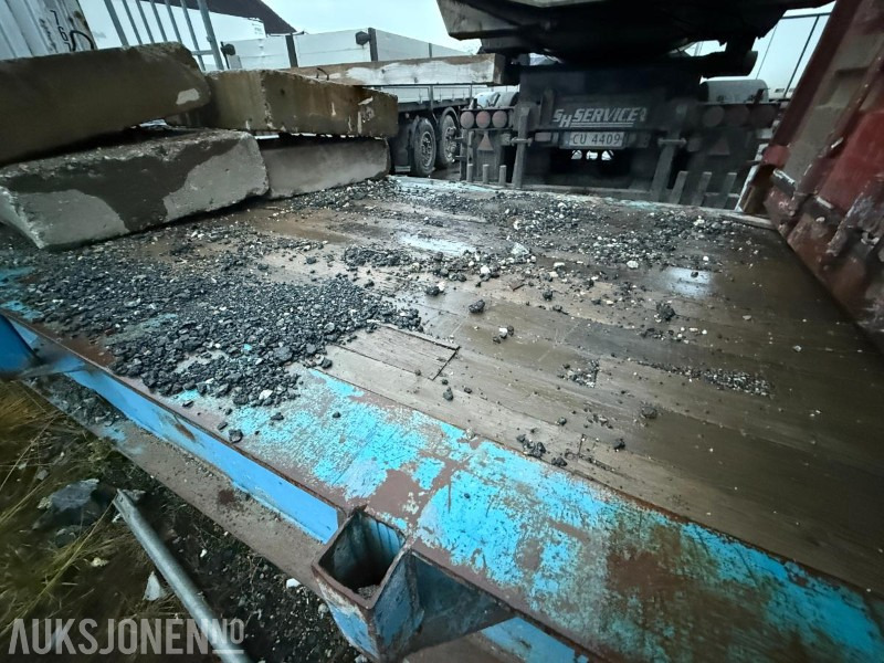 40 Fots flak til sidelaster - med støttelabber - Bortinis kėbulas: foto 3 40 Fots flak til sidelaster - med støttelabber - Bortinis kėbulas: foto 3