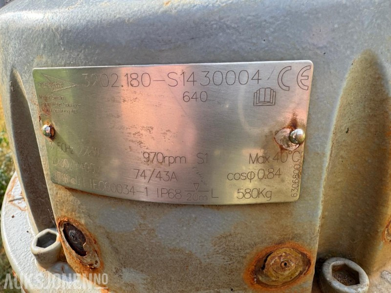 Flygt stor lensepumpe 230/400 Volt 22 kW - Statybinė įranga: foto 5 Flygt stor lensepumpe 230/400 Volt 22 kW - Statybinė įranga: foto 5