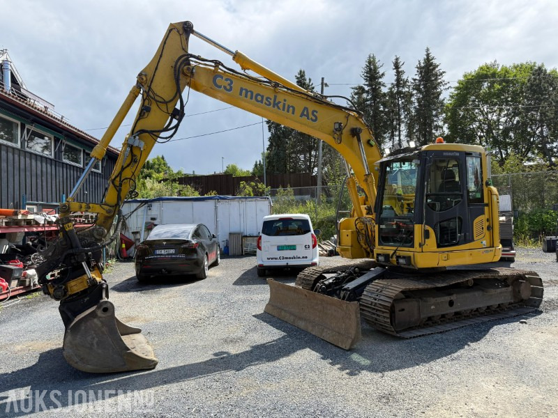 Komatsu PC138 gravemaskin, GPS, Tiltrotator, Smøring, Kamera - Ekskavatorius: foto 1 Komatsu PC138 gravemaskin, GPS, Tiltrotator, Smøring, Kamera - Ekskavatorius: foto 1