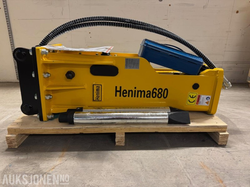 NY HENIMA PIGGHAMMER TIL 4-7 TONNS GRAVEMASKIN S40 M/GARANTI - Hidraulinis kūjis: foto 1 NY HENIMA PIGGHAMMER TIL 4-7 TONNS GRAVEMASKIN S40 M/GARANTI - Hidraulinis kūjis: foto 1