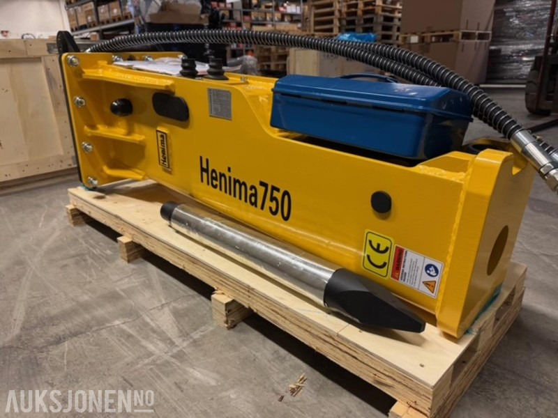 NY HENIMA PIGGHAMMER TIL 6-9 TONNS GRAVEMASKIN S50 M/GARANTI - Hidraulinis kūjis: foto 5 NY HENIMA PIGGHAMMER TIL 6-9 TONNS GRAVEMASKIN S50 M/GARANTI - Hidraulinis kūjis: foto 5