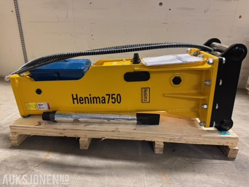 NY HENIMA PIGGHAMMER TIL 6-9 TONNS GRAVEMASKIN S50 M/GARANTI - Hidraulinis kūjis: foto 1 NY HENIMA PIGGHAMMER TIL 6-9 TONNS GRAVEMASKIN S50 M/GARANTI - Hidraulinis kūjis: foto 1