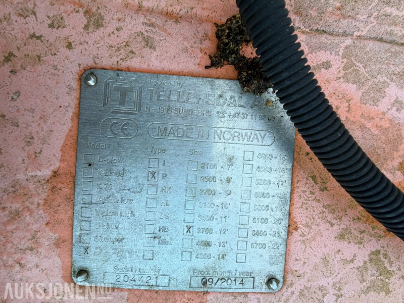 2014 Tellefsdal P plog - Padargas - Statybinė technika: foto 3 2014 Tellefsdal P plog - Padargas - Statybinė technika: foto 3