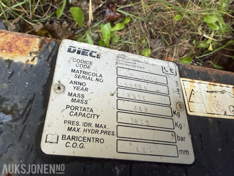 2016 Dieci DIECI løftebom / kranarm (1,2 tonn kapasitet) - Padargas - Statybinė technika: foto 3 2016 Dieci DIECI løftebom / kranarm (1,2 tonn kapasitet) - Padargas - Statybinė technika: foto 3