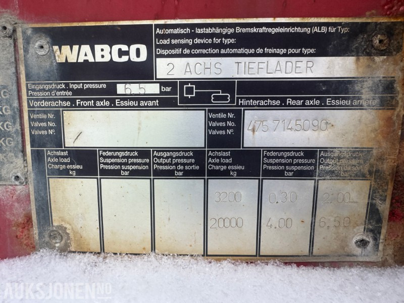 2005 Hrd 2-Akslet Semitrailer uttskyt bak og kile for tvangsstyring - Priekaba: foto 3 2005 Hrd 2-Akslet Semitrailer uttskyt bak og kile for tvangsstyring - Priekaba: foto 3