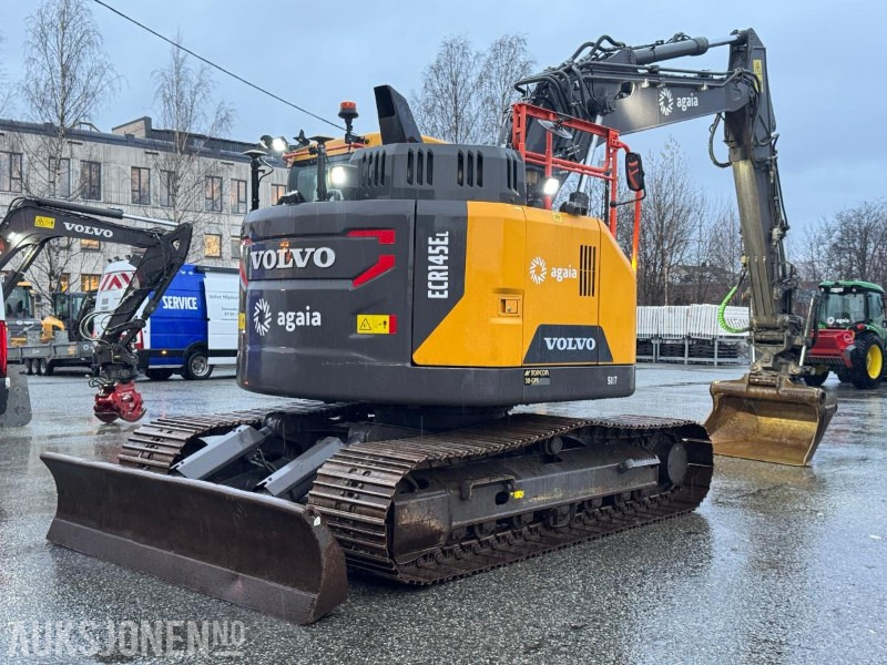 Volvo ECR145EL gravemaskin med Topcon 3D GPS, 4 skuffer og Steelwrist X18 tiltrotator 7602T - Vikšrinis ekskavatorius: foto 4 Volvo ECR145EL gravemaskin med Topcon 3D GPS, 4 skuffer og Steelwrist X18 tiltrotator 7602T - Vikšrinis ekskavatorius: foto 4